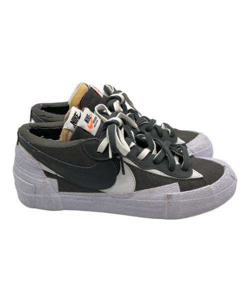 NIKE（ナイキ）NIKE (ナイキ) sacai (サカイ) BLAZER LOW/ローカットスニーカー グレー サイズ:26の古着・服飾アイテム