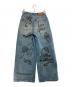 UNIFREE (ユニフリー) HELLO KITTY (ハローキティ)  Denim Hot Diamond Wide Leg Pants/コラボデニムパンツ インディゴ サイズ:155/62A：12000円