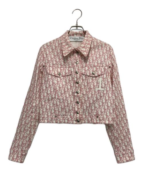 Christian Dior（クリスチャン ディオール）Christian Dior (クリスチャン ディオール) ［OLD］ジャケット ヴィンテージ トロッター デニム ピンク サイズ:36の古着・服飾アイテム