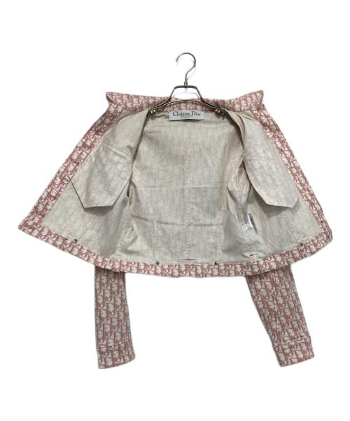 Christian Dior（クリスチャン ディオール）Christian Dior (クリスチャン ディオール) ［OLD］ジャケット ヴィンテージ トロッター デニム ピンク サイズ:36の古着・服飾アイテム