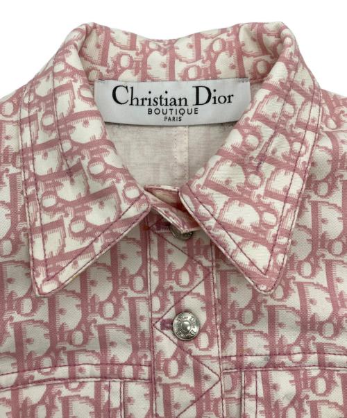 Christian Dior（クリスチャン ディオール）Christian Dior (クリスチャン ディオール) ［OLD］ジャケット ヴィンテージ トロッター デニム ピンク サイズ:36の古着・服飾アイテム
