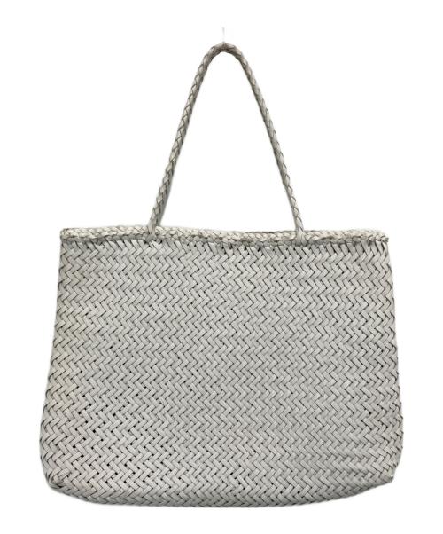 SAINT CHRISTOPHER（セント クリストファー）saint christopher (セント クリストファー) ドラゴンレザーメッシュハンドバッグ ホワイトの古着・服飾アイテム