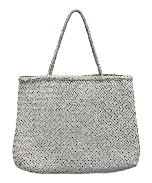 SAINT CHRISTOPHER（セント クリストファー）saint christopher (セント クリストファー) ドラゴンレザーメッシュハンドバッグ ホワイトの古着・服飾アイテム