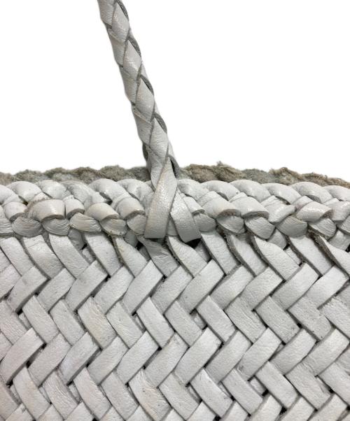 SAINT CHRISTOPHER（セント クリストファー）saint christopher (セント クリストファー) ドラゴンレザーメッシュハンドバッグ ホワイトの古着・服飾アイテム