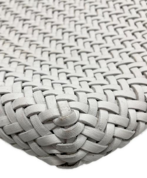 SAINT CHRISTOPHER（セント クリストファー）saint christopher (セント クリストファー) ドラゴンレザーメッシュハンドバッグ ホワイトの古着・服飾アイテム