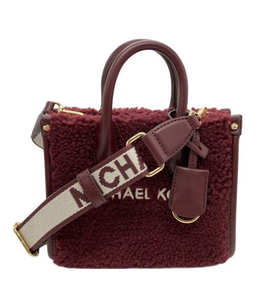 MICHAEL KORS（マイケル・コース）MICHAEL KORS (マイケルコース) Mirella Extra Small Shopper Crossbody ボルドーの古着・服飾アイテム