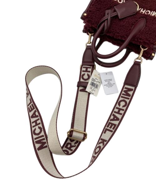 MICHAEL KORS（マイケル・コース）MICHAEL KORS (マイケルコース) Mirella Extra Small Shopper Crossbody ボルドーの古着・服飾アイテム