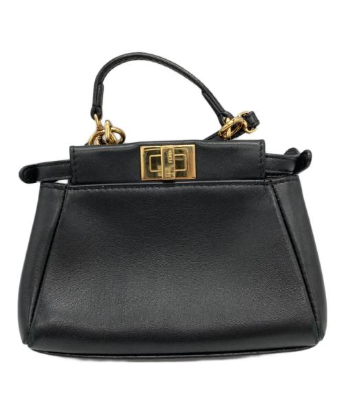 FENDI（フェンディ）FENDI (フェンディ) ピーカブーナノ2WAYバッグ ブラック サイズ:-の古着・服飾アイテム