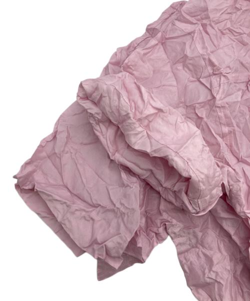 MAISON SPECIAL（メゾンスペシャル）MAISON SPECIAL (メゾンスペシャル) Washed Pleated Short Length Shirt ピンク サイズ:FREEの古着・服飾アイテム