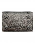 JIMMY CHOOジミーチュウ）の古着「NELLO UUR 101958 GUNMETALDARKSILVER/カードケース」｜シルバー