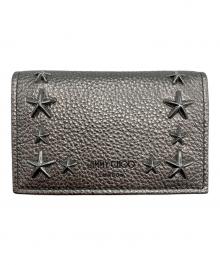 JIMMY CHOO（ジミーチュウ）の古着「NELLO UUR 101958 GUNMETALDARKSILVER/カードケース」｜シルバー