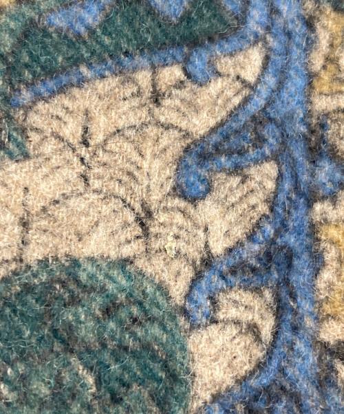 LORO PIANA（ロロピアーナ）LORO PIANA (ロロピアーナ) カシミヤフリンジマフラー グリーン×ブラウンの古着・服飾アイテム