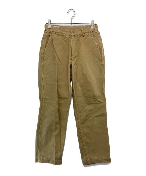 BONCOURA（ボンクラ）BONCOURA (ボンクラ) Pegtop Pants English Twill ベージュ サイズ:28の古着・服飾アイテム