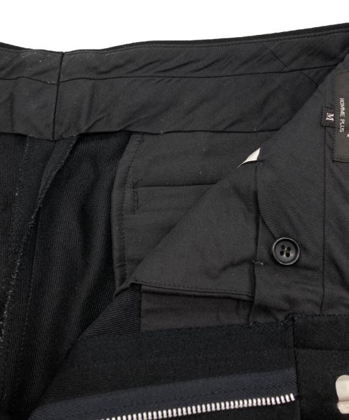 COMME des GARCONS HOMME PLUS（コムデギャルソンオムプリュス）COMME des GARCONS HOMME PLUS (コムデギャルソンオムプリュス) ステッチスラックス ブラック サイズ:Mの古着・服飾アイテム