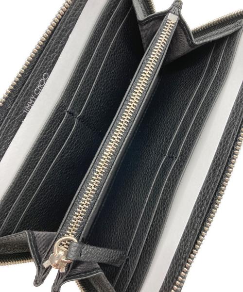 JIMMY CHOO（ジミーチュウ）JIMMY CHOO (ジミーチュウ) PIPPA UUF/スターラウンドファスナーウォレット ブラック 未使用品の古着・服飾アイテム