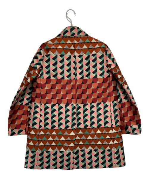 RED VALENTINO（レッドヴァレンティノ）RED VALENTINO (レッドヴァレンティノ) 柄チェスターコート マルチカラー サイズ:40の古着・服飾アイテム