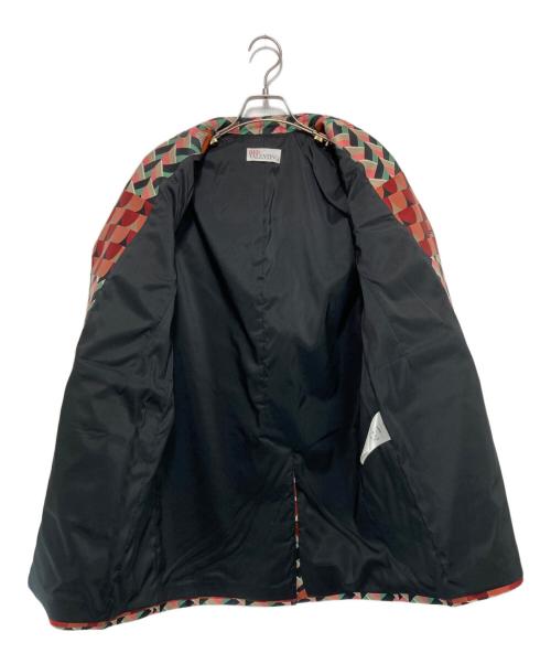 RED VALENTINO（レッドヴァレンティノ）RED VALENTINO (レッドヴァレンティノ) 柄チェスターコート マルチカラー サイズ:40の古着・服飾アイテム