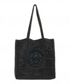 TORY BURCHトリーバーチ）の古着「DOUBLE Tラピアトートバッグ」｜ブラック