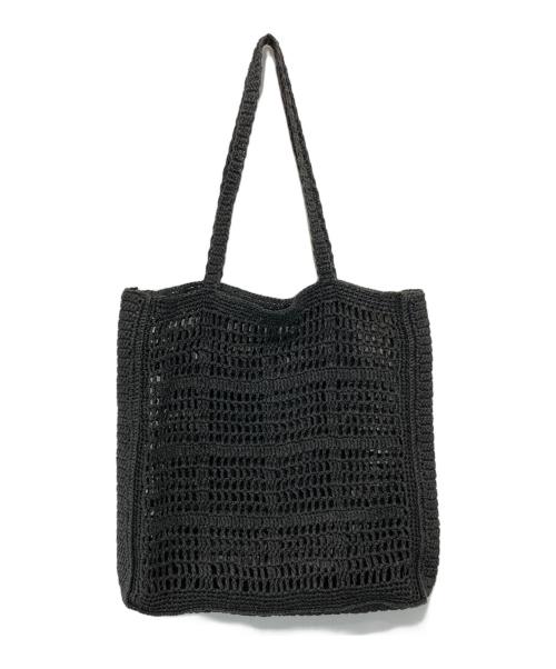 TORY BURCH（トリーバーチ）TORY BURCH (トリーバーチ) DOUBLE Tラピアトートバッグ ブラックの古着・服飾アイテム