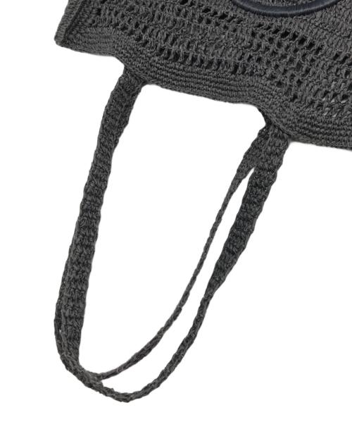 TORY BURCH（トリーバーチ）TORY BURCH (トリーバーチ) DOUBLE Tラピアトートバッグ ブラックの古着・服飾アイテム