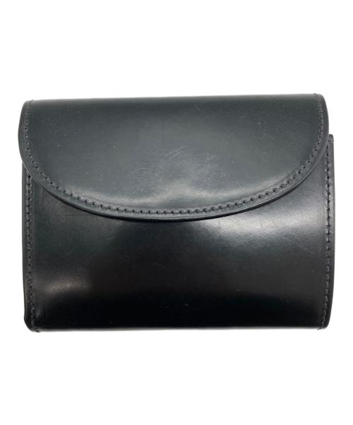 BEORMA（ベオーマ）BEORMA (ベオーマ) BRIDLE LEATHER TURNED EDGE 3FOLD WALLET ブラックの古着・服飾アイテム