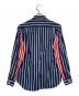 COMME des GARCONS HOMME PLUS (コムデギャルソンオムプリュス) 切替ストライプシャツ レッド×ブルー サイズ:XS：8000円