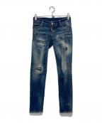 DSQUARED2ディースクエアード）の古着「デニムパンツ」｜ネイビー