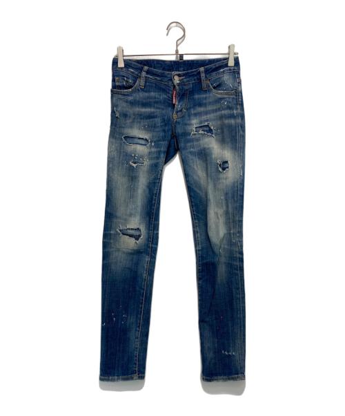 DSQUARED2（ディースクエアード）DSQUARED2 (ディースクエアード) デニムパンツ ネイビー サイズ:34の古着・服飾アイテム