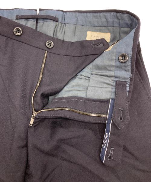 INCOTEX（インコテックス）INCOTEX (インコテックス) SUPER100'sウールパンツ ネイビー サイズ:44の古着・服飾アイテム