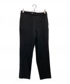 Graphpaperグラフペーパー）の古着「Selvage Wool Wide Chef Pants」｜ブラック