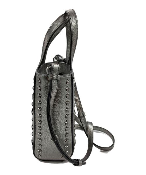 JIMMY CHOO（ジミーチュウ）JIMMY CHOO (ジミーチュウ) MINI PEGASI/2WAYショルダーバッグ シルバー 未使用品の古着・服飾アイテム