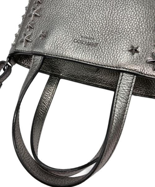 JIMMY CHOO（ジミーチュウ）JIMMY CHOO (ジミーチュウ) MINI PEGASI/2WAYショルダーバッグ シルバー 未使用品の古着・服飾アイテム