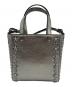 JIMMY CHOO (ジミーチュウ) MINI PEGASI/2WAYショルダーバッグ シルバー 未使用品：40000円