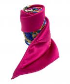 CHANELシャネル）の古着「ジュエリーココマークシルクスカーフ」｜ピンク