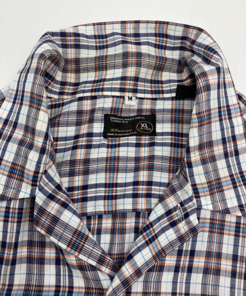 J.C.PENNY（ジェーシーペニー）J.C.PENNY (ジェーシーペニー) [古着]70's 65/35ポリコットンチェックシャツ マルチカラー サイズ: M/XLの古着・服飾アイテム