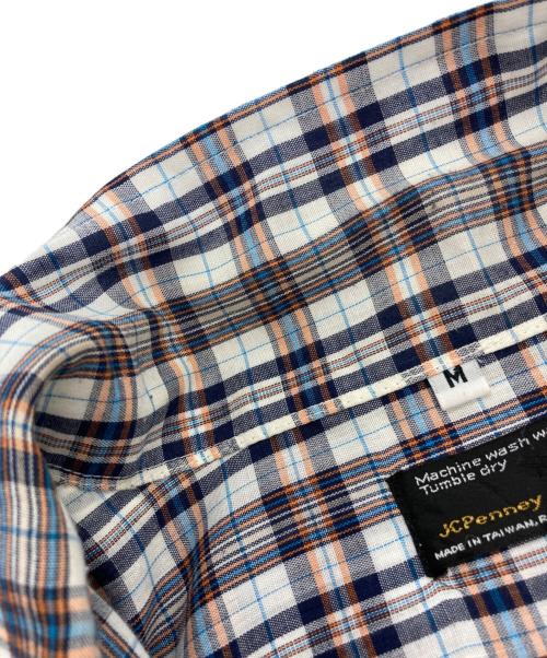 J.C.PENNY（ジェーシーペニー）J.C.PENNY (ジェーシーペニー) [古着]70's 65/35ポリコットンチェックシャツ マルチカラー サイズ: M/XLの古着・服飾アイテム