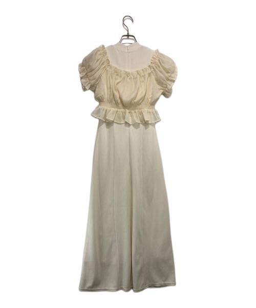 Rose Muse（ロゼミューズ）ROSE MUSE (ロゼミューズ) organdy tops set onepiece アイボリー サイズ:FREE 未使用品の古着・服飾アイテム