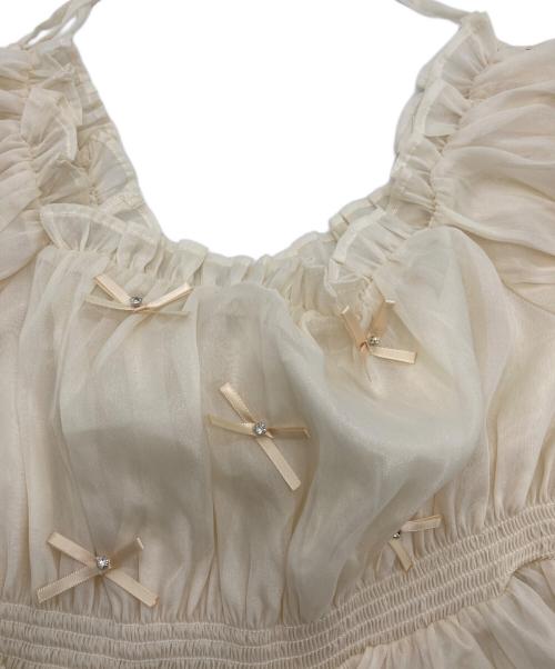 Rose Muse（ロゼミューズ）ROSE MUSE (ロゼミューズ) organdy tops set onepiece アイボリー サイズ:FREE 未使用品の古着・服飾アイテム
