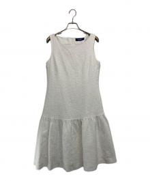 M'S GRACY（エムズグレイシー）の古着「ノースリーブツイードワンピース」｜ホワイト