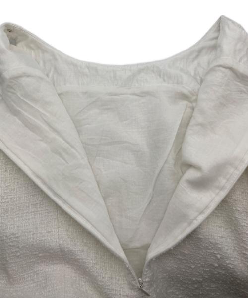 M'S GRACY（エムズグレイシー）M'S GRACY (エムズグレイシー) ノースリーブツイードワンピース ホワイト サイズ:38の古着・服飾アイテム