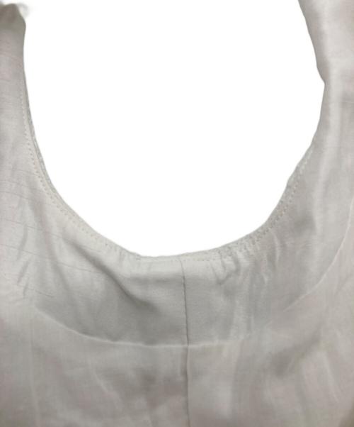 M'S GRACY（エムズグレイシー）M'S GRACY (エムズグレイシー) ノースリーブツイードワンピース ホワイト サイズ:38の古着・服飾アイテム