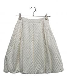 Rene（ルネ）の古着「フラワージャガードバルーンスカート」｜ホワイト