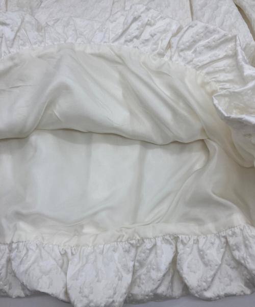 Rene（ルネ）Rene (ルネ) フラワージャガードバルーンスカート ホワイト サイズ:36の古着・服飾アイテム