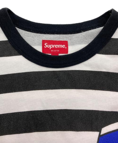 SUPREME（シュプリーム）SUPREME (シュプリーム) Pink Panther Strip Top Tシャツ ブラック×ホワイト サイズ:Lの古着・服飾アイテム