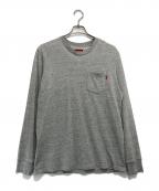 SUPREMEシュプリーム）の古着「L/S POCKET TEE」｜グレー
