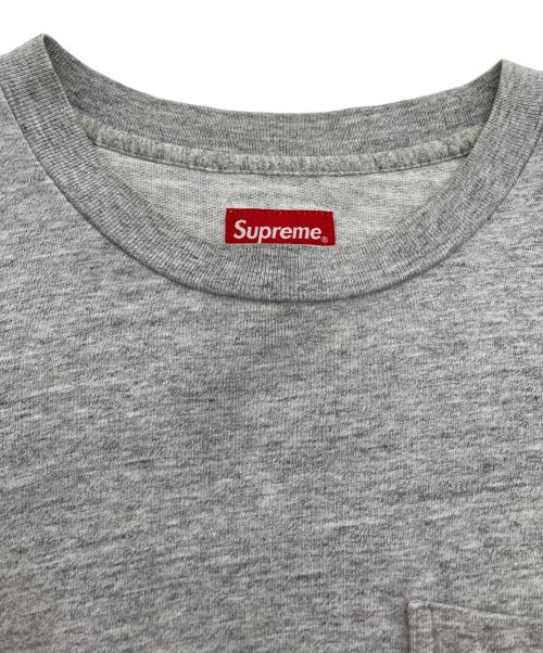SUPREME（シュプリーム）Supreme (シュプリーム) L/S POCKET TEE グレー サイズ:Mの古着・服飾アイテム