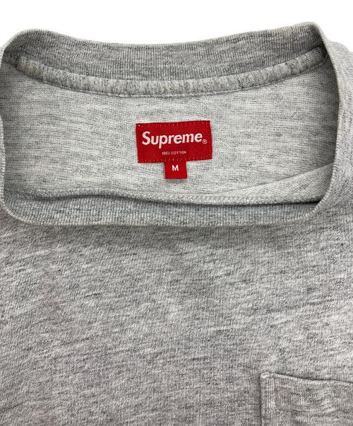 SUPREME（シュプリーム）Supreme (シュプリーム) L/S POCKET TEE グレー サイズ:Mの古着・服飾アイテム