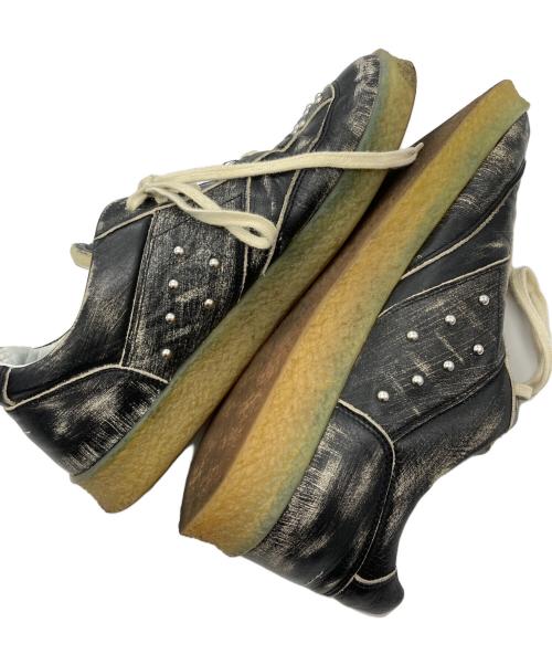 MM6 Maison Margiela（エムエムシックスメゾンマルジェラ）MM6 Maison Margiela (エムエムシックスメゾンマルジェラ) ヴィンテージ加工ローカットスニーカー ブラック サイズ:43の古着・服飾アイテム