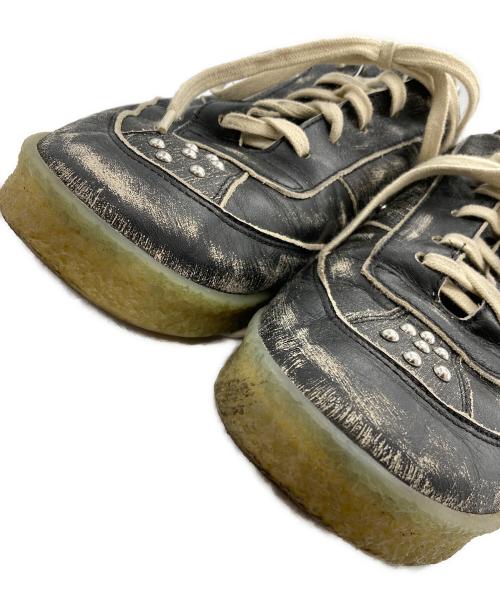 MM6 Maison Margiela（エムエムシックスメゾンマルジェラ）MM6 Maison Margiela (エムエムシックスメゾンマルジェラ) ヴィンテージ加工ローカットスニーカー ブラック サイズ:43の古着・服飾アイテム