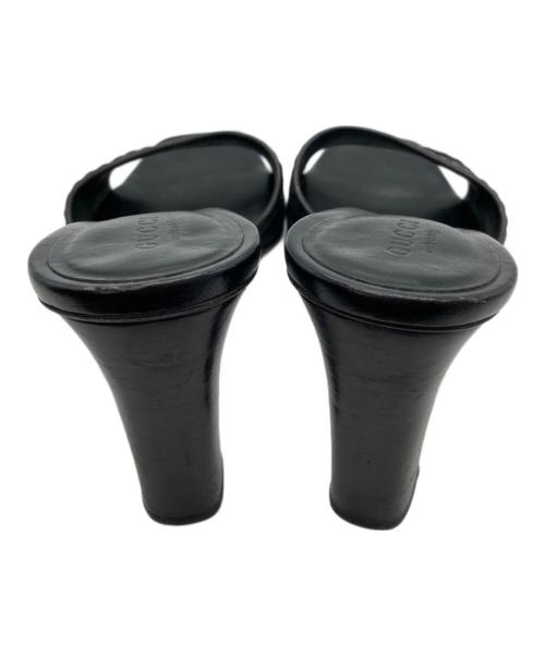 GUCCI（グッチ）GUCCI (グッチ) モノグラムミュール ブラック サイズ:36.5の古着・服飾アイテム